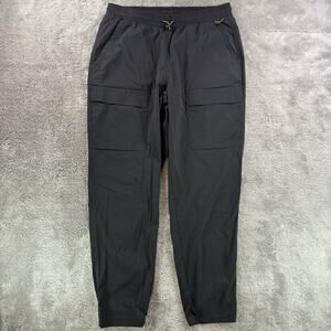 REI Co-op Men’s Medium Black Nylon Spandex Cargo Jogger Pants 6 Pocket Stretch